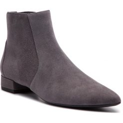 Botki HÖGL - 6-102212 Darkgrey 6600. Szare kozaki damskie HÖGL, z materiału, bez obcasa, na obcasie. W wyprzedaży za 369.00 zł.