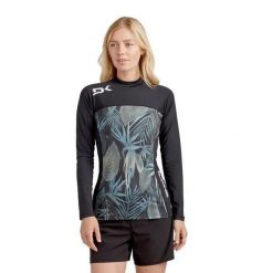 Koszulka do pływania damska Dakine Hd Snug Fit Rashguard. Czarne t-shirty damskie Dakine, xs, bez wzorów, bez kołnierzyka. Za 149.99 zł.