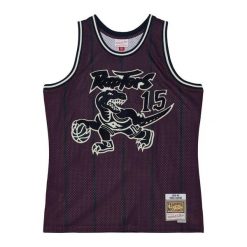 Dżersej szenilowy Toronto Raptors Swingman 1998/99. Fioletowe koszulki sportowe męskie Mitchell & Ness, bez wzorów, z dżerseju, bez kołnierzyka, bez ramiączek, do koszykówki. Za 612.50 zł.