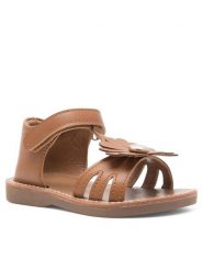 Nelli Blu Sandały CM220804-5 Brązowy. Brązowe sandały dziewczęce Nelli Blu, z syntetyku, bez zapięcia. Za 99.99 zł.