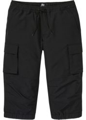 Spodnie funkcjonalne 3/4, Regular Fit. Czarne spodnie materiałowe męskie bonprix, m, bez wzorów. Za 169.99 zł.