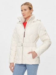 Tommy Hilfiger Kurtka zimowa WW0WW40327 Écru Regular Fit. Kurtki damskie Tommy Hilfiger, na zimę, s, bez wzorów, z syntetyku, bez kaptura. Za 1,279.00 zł.