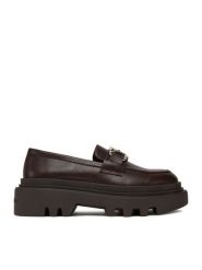 Juicy Couture Loafersy CEO-HY63020S-6 Brązowy. Brązowe półbuty damskie Juicy Couture, bez wzorów, z materiału, bez obcasa, na płaskiej podeszwie, bez zapięcia. Za 279.99 zł.
