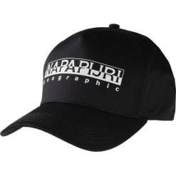 Czapka z daszkiem Napapijri. Czarne czapki i kapelusze męskie Napapijri, bez wzorów, klasyczne. Za 89.00 zł.