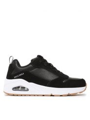 Skechers Sneakersy Uno Stacre 403677L/BKW Czarny. Czarne buty sportowe chłopięce Skechers, bez wzorów, ze skóry, bez zapięcia. Za 239.99 zł.