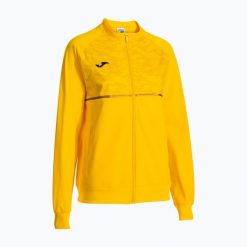 Bluza do biegania damska Joma Record III Full Zip. Żółte bluzy sportowe damskie Joma, s, bez wzorów, bez kaptura, do biegania. Za 129.99 zł.