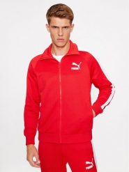 Puma Bluza Iconic T7 530094 Czerwony Regular Fit. Czerwone bluzy męskie Puma, m, bez wzorów, z syntetyku, bez kaptura. Za 229.99 zł.