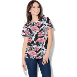 Colour Pleasure Koszulka damska CP-030 269 biało-czarna r. XXXL/XXXXL. T-shirty damskie Colour Pleasure. Za 70.35 zł.