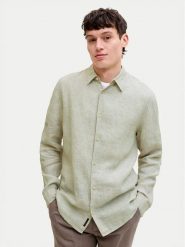 Jack & Jones Koszula Lawrence 12293563 Zielony jasny Regular Fit. Zielone koszule męskie Jack & Jones, l, bez wzorów, ze lnu, bez kołnierzyka, bez ramiączek. Za 249.99 zł.