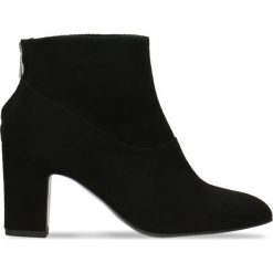 Botki LENA. Czarne botki damskie Gino Rossi, ze lnu, eleganckie. W wyprzedaży za 359.94 zł.