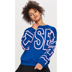 Bluza z nadrukiem - Niebieski. Niebieskie bluzy dla chłopców Reserved, z nadrukiem. Za 79.99 zł.