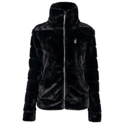 Kurtka damska AULP NALOR sztuczne futerko miękka ciepła stylowa miejska. Czarne bluzy sportowe damskie Aulp, bez wzorów, z futra, bez kaptura, narciarskie. Za 479.99 zł.