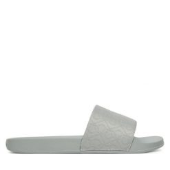 Klapki Calvin Klein. Szare klapki damskie Calvin Klein, bez wzorów, bez obcasa. Za 139.99 zł.