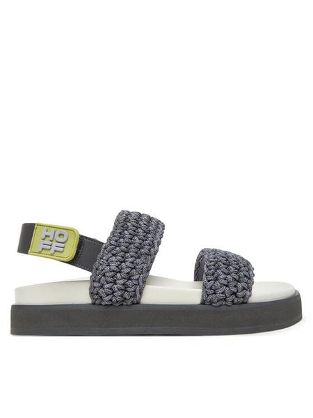 HOFF Sandały Galdana 12447002 Granatowy. Niebieskie sandały damskie HOFF, bez wzorów, z materiału, bez obcasa, na płaskiej podeszwie, bez zapięcia. Za 289.99 zł.