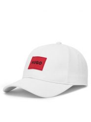 HUGO Czapka z daszkiem G01187 M Biały. Białe rękawiczki dziecięce Hugo, bez wzorów, z bawełny. Za 107.99 zł.