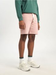 Szorty - różowy. Czerwone szorty męskie Sinsay, l, bez wzorów, z bawełny, sportowe. Za 29.99 zł.