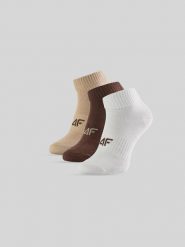 4F Skarpetki krótkie (3-pack) damskie - multikolor 39-42. Skarpety damskie 4f, bez wzorów. Za 49.99 zł.
