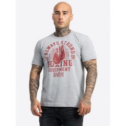 Koszulka Benlee Equipt. Szare koszulki sportowe męskie BENLEE, bez wzorów, bez kołnierzyka, bez ramiączek. Za 129.50 zł.