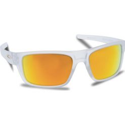 Okulary przeciwsłoneczne OAKLEY - Drop Point OO9367-0560 Matte Clear/Fire Iridium. Białe okulary przeciwsłoneczne męskie Oakley, z tworzywa sztucznego. W wyprzedaży za 479.00 zł.
