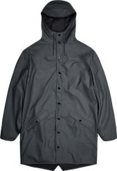 Rains kurtka przeciwdeszczowa unisex LONG JACKET 12020 05 SLATE XS. Kurtki damskie Rains, xs, bez wzorów, bez kaptura. Za 429.99 zł.