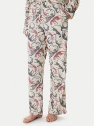 Tommy Hilfiger Spodnie piżamowe UW0UW06244 Écru. Piżamy damskie Tommy Hilfiger, xs, bez wzorów, z wiskozy, bez ramiączek. Za 249.99 zł.