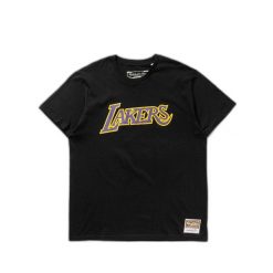 Koszulka Los Angeles Lakers NBA Team Logo. Czarne koszulki sportowe męskie Mitchell & Ness, s, bez wzorów, bez kołnierzyka, bez ramiączek, do koszykówki. Za 200.00 zł.