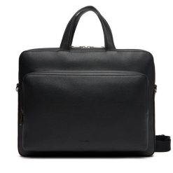 Torba na laptopa Calvin Klein. Czarne torby na laptopa męskie Calvin Klein, bez wzorów. Za 449.99 zł.