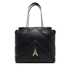 Torebka Patrizia Pepe. Czarne torebki do ręki damskie Patrizia Pepe, bez wzorów, wizytowe, bez dodatków. Za 1,999.00 zł.