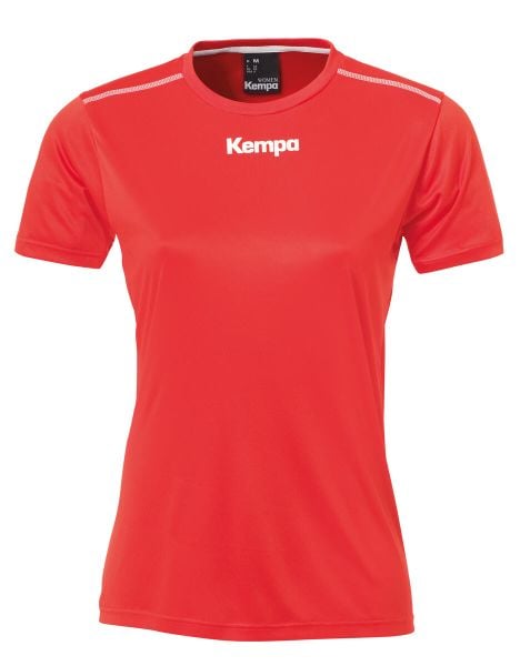 Koszulka damska Kempa Poly. Czerwone t-shirty damskie Kempa, xl, bez wzorów, z materiału, bez kołnierzyka. Za 108.50 zł.