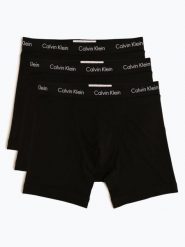 Calvin Klein Obcisłe bokserki pakowane po 3 szt. Mężczyźni Bawełna czarny, S. Czarne bokserki męskie Calvin Klein, m, bez wzorów, z bawełny. Za 199.95 zł.