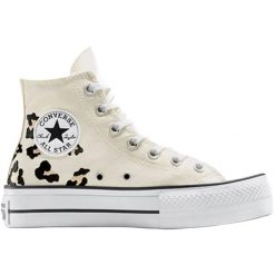 Buty sportowe Converse Chuck Taylor All Star Lift. Brązowe trampki i tenisówki damskie Converse, bez wzorów, retro, bez zapięcia. Za 490.00 zł.