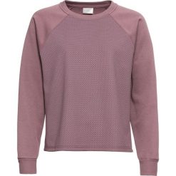 Bluza z połyskującego materiału bonprix matowy fioletowy. Bluzy damskie bonprix. Za 32.99 zł.