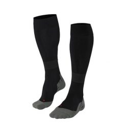 Męskie skarpety sportowe Falke Compression. Czarne skarpety męskie Falke, bez wzorów, z materiału. Za 360.99 zł.