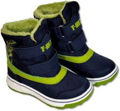 Buty Śniegowce Cleve Rozmiar 26 - Chłopięce Granatowe T-Rex. Buty zimowe chłopięce Cleve, bez wzorów, bez zapięcia. Za 69.99 zł.