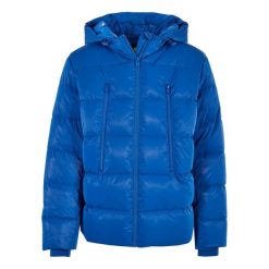 Męska Kurtka Puchowa Sharkskin. Niebieskie kurtki sportowe męskie Urban Classics, m, bez wzorów, z puchu, trekkingowe. Za 447.99 zł.