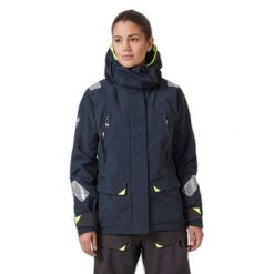 Kurtka damska Helly Hansen Skagen Offshore. Niebieskie kurtki damskie Helly Hansen, bez wzorów, bez kaptura, trekkingowe. Za 1,758.50 zł.