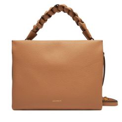 Torebka Coccinelle. Brązowe torebki do ręki damskie Coccinelle, bez wzorów, klasyczne, bez dodatków. Za 1,159.00 zł.