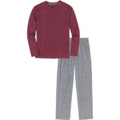 Piżama bonprix bordowo-szary melanż. Czerwone piżamy męskie bonprix, melanż. Za 49.99 zł.