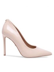 Nine West Szpilki WFA2676-1 Beżowy. Brązowe szpilki damskie Nine West, bez wzorów, z syntetyku, bez obcasa, bez zapięcia. Za 229.99 zł.