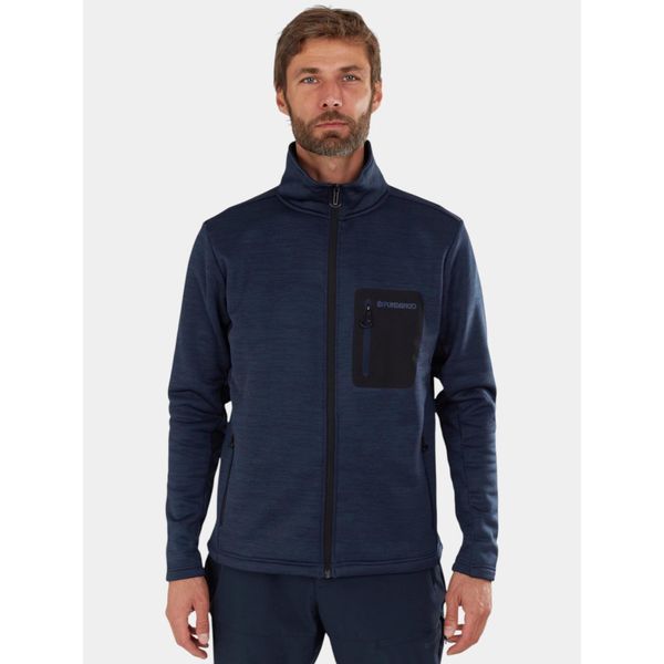 Sweter Męski Fundango Revolution. Niebieskie swetry przez głowę męskie Fundango, m, bez wzorów, z materiału, bez kołnierzyka. Za 279.90 zł.
