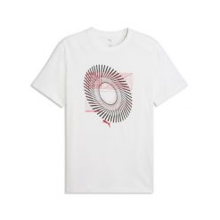 Męska koszulka Circular z grafiką PUMA. Białe koszulki sportowe męskie Puma, m, bez wzorów, bez kołnierzyka, bez ramiączek, trekkingowe. Za 109.00 zł.