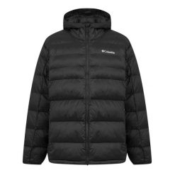 Kurtka sportowa męska Buck Butte II Insulated Hooded Jacket. Czarne kurtki sportowe męskie Columbia, l, bez wzorów, z materiału, trekkingowe. Za 745.90 zł.