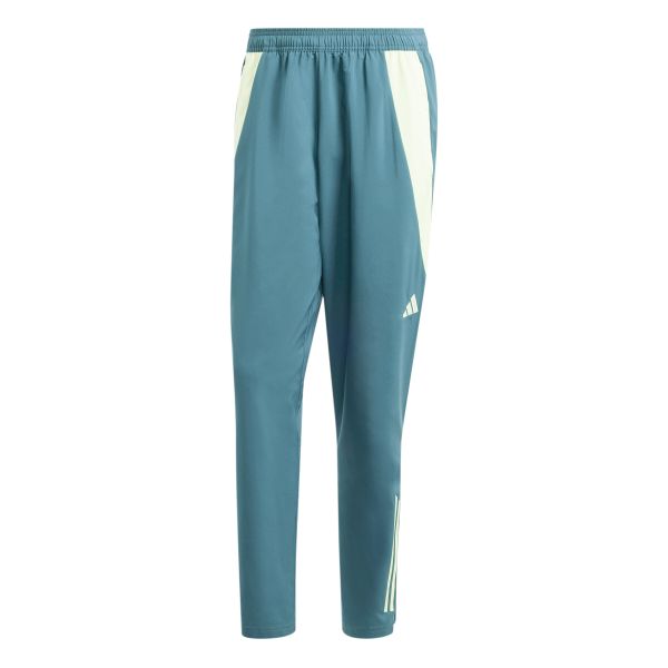 Spodnie dresowe Prematch Mexique 2024. Zielone spodnie sportowe męskie Adidas, m, bez wzorów, z dresówki, do piłki nożnej. Za 268.50 zł.