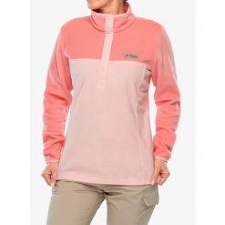 Bluza turystyczna damska Columbia Benton Springs Half Snap Pull Over II. Czerwone bluzy damskie Columbia, xs, bez wzorów, bez kaptura. Za 146.99 zł.