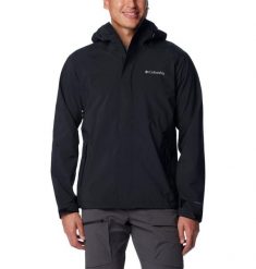 Kurtka Sportowa Z Kapturem Męska Columbia Earth Explorer Shell. Czarne kurtki męskie Columbia, m, bez wzorów. Za 589.99 zł.