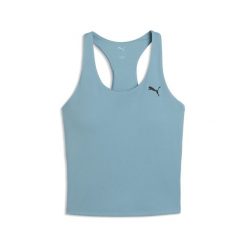 Damska koszulka bez rękawów TAD ESSENTIALS 2-in-1 PUMA. Niebieskie koszulki sportowe damskie Puma, bez wzorów, na fitness i siłownię. Za 159.00 zł.