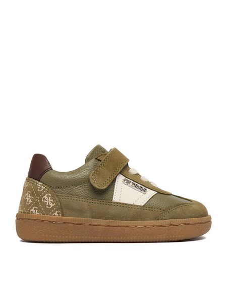 Guess Sneakersy EO-CI12-3210-03(III)CH Khaki. Brązowe buty sportowe chłopięce Guess, z aplikacjami, bez zapięcia. Za 189.99 zł.