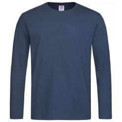 Koszulka Z Długim Rękawem Unisex Comfort Dla Dorosłych. Niebieskie t-shirty damskie Stedman, bez wzorów, bez kołnierzyka. Za 87.99 zł.