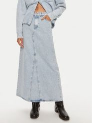 Gestuz Spódnica jeansowa Mily 10909059 Niebieski Regular Fit. Niebieskie spódnice damskie Gestuz, bez wzorów, z bawełny. Za 289.99 zł.