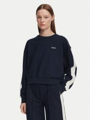 Guess Bluza V6YQ10 K4291 Granatowy Regular Fit. Niebieskie bluzy damskie Guess, xs, z aplikacjami, z bawełny, bez kaptura. Za 394.99 zł.